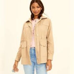 NWT LOFT Cinched Field Jacket in KHAKI - Large